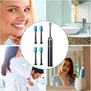 Rechargeable Electric <b>Toothbrush</b> with 4 Brushes - Assorted Colors - Product Image 6
