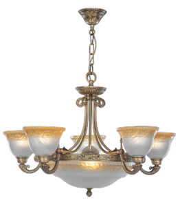 Ambra bordo LED Toffee lampadario Base in vetro con elegante fonte di illuminazione 2700K morbido bianco caldo controllo interruttore - Product Image 1