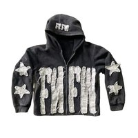 Nouvel arrivage en usine de sweat à capuche à manches longues avec impression bouffante sweat à capuche slim fit pour hommes avec impression bouffante pour la vente en ligne