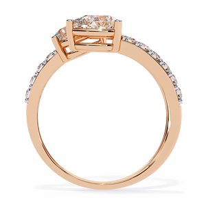 Elegant Luxury <b>Vintage</b> Women's Lab-Grown Diamond Spiral <b>Ring</b> Multi-Stone Wrap Design Pear-Shape Cut 14KT/18KT <b>Gold</b> Plated IGI - Product Image 5