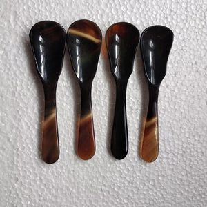 Elegant Customizable Mini Horn Spoon Bowl <b>Set</b> Sustainable Buffalo Horn Classic Home Collection Vietnam for <b>Parties</b> Restaurants - Product Image 1