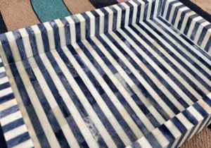 ถาดฝังกระดูกถาดเสิร์ฟเครื่องดื่มเย็นชากาแฟถาดเสิร์ฟเครื่องดื่มแฮนด์เมดสำหรับโรงแรมร้านอาหารห้องครัวที่บ้านทำจาก HWC - Product Image 2