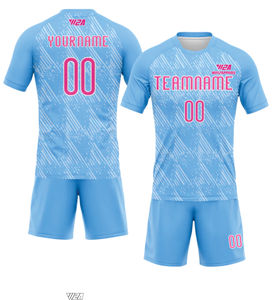 เสื้อฟุตบอลฝรั่งเศส โพลีเอสเตอร์ 100% ลดราคาพิเศษ พร้อมโลโก้ทีมแบบกำหนดเอง ชุดฟุตบอลขายดีจากซัพพลายเออร์ปากีสถาน - Product Image 2