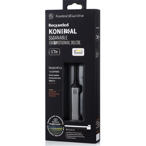 Chiavetta USB Promozionale Sostenibile in Materiale Riciclato Konery con Porta USB - Product Image 2