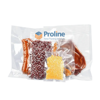 Bolsas de sellado al vacío de grado alimenticio transparentes de almacenamiento efectivo con diseño en relieve para un envasado de alimentos de calidad
