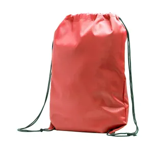 Zaino sportivo sostenibile in RPET dorato con coulisse per gadget promozionali - Product Image 4