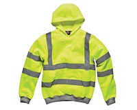 Venta al por mayor Construcción de trabajo de manga larga FR Sudadera con capucha Resistente al fuego Ropa DE TRABAJO Hi Vis Sudadera con capucha con cinta reflectante