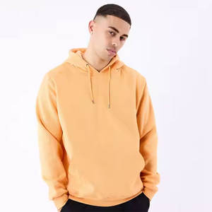 Sudadera con capucha de lana de algodón 100% de ajuste Regular personalizado de alta calidad para hombre patrón liso teñido estilo callejero moda invierno al aire libre - Product Image 4