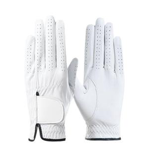 Guantes de Golf Blancos de Piel de Cabretta para Mano Derecha con Agarre, Transpirables, para Deportes al Aire Libre, Venta al Por Mayor - Product Image 3