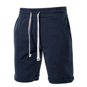 <b>Men's</b> Solid Sweat <b>Shorts</b> 100% Cotton Fleece Custom Logo Anti-Wrinkle Quick Dry Drawstring Waist Gym Fitness Casual - Product Image 5