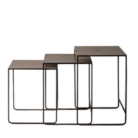 Table d'appoint facile à bas prix Table basse en métal Table gigogne en fer pour Loft hôtel appartement meubles de salon