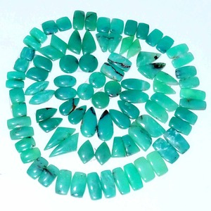 Cuarzo crisoprasa natural a juego par de piedras preciosas sueltas de grado AAA para joyería hecha a mano suministros para manualidades oferta a granel - Product Image 5