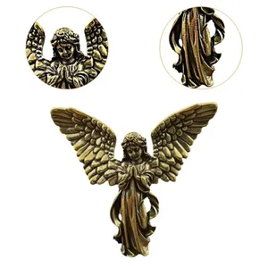 รูปปั้นนางฟ้าทองเหลืองหรูหราทันสมัยสำหรับตกแต่งโต๊ะในบ้านและสำนักงานของขวัญที่สวยงามตัวเลือกจำนวนมากจากอินเดีย - Product Image 5