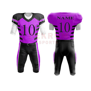 Uniforme de football américain, logo personnalisé, motif 3D, 100% polyester, respirant, séchage rapide, taille plus, sublimé, différents styles - Product Image 1