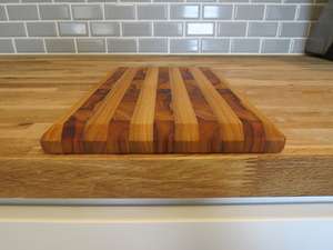 เขียงสี่เหลี่ยมทำจากไม้สำหรับงานหัตถกรรมมีที่จับหนา12มม. ปลอดภัยดีที่สุดสำหรับเครื่องล้างจาน - Product Image 4