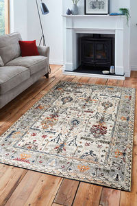 Adiva, alfombra turca hecha a máquina, lavable, con respaldo de algodón, antideslizante, exportación al por mayor de Gaziantep para uso doméstico - Product Image 6