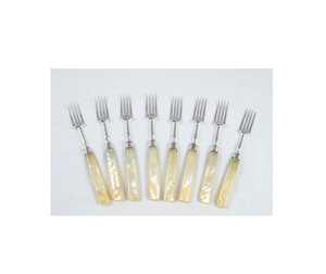 Ensemble de couverts modernes en acier inoxydable manche en nacre ensemble de couverts de haute qualité vaisselle de salle à manger élégante pour la maison hôtel - Product Image 4