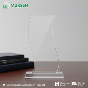 Trofeo Acrílico Polido con Diseño de Onda Infinita, Duradero y de Alta Calidad, Premio Deportivo Corporativo, Reconocimiento a Empleados, Venta al Por Mayor - Product Image 4