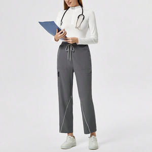 Pantalones duraderos para mujer con logotipo personalizado, parte inferior cómoda de uniforme médico para enfermeras, médicos, clínicas y hospitales - Product Image 4