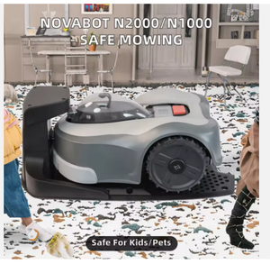 Livraison Rapide Tondeuse à Gazon Résidentielle N2000 Sûre pour Enfants et Animaux Domestiques Sans Fil Électrique Qualité Industrielle 48V 220W Couverture 6000m Certifiée - Product Image 2