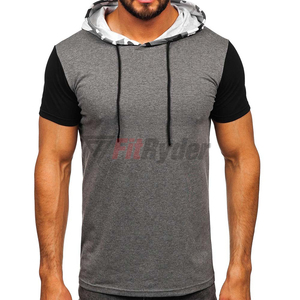 Venta al por mayor de camisetas con capucha para hombre mejor calidad de impresión personalizada nuevo estilo deportivo de moda servicio OEM disponible adulto de punto - Product Image 1