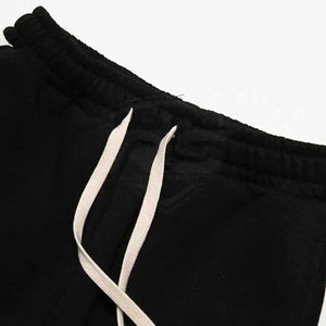 Pantalons décontractés pour hommes de la rue principale, en coton léger, taille élastique, style hip-hop streetwear, design à devant plat pour l'été - Product Image 2