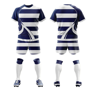 Conjunto de Uniforme de Rugby, Se Aceptan Requisitos del Cliente, Mejor Precio, Kits de Rugby Personalizados Hechos con Uniforme 100% Poliéster - Product Image 1