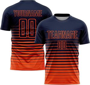 Uniforme de fútbol de alta calidad con nombre y número personalizados con logotipo personalizado y camiseta transpirable para hombres y mujeres deportivos - Product Image 2