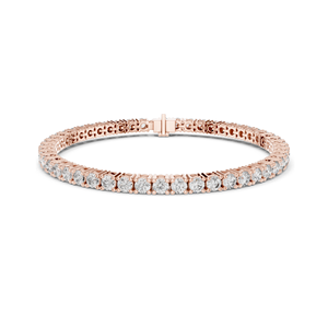 Bracelet tennis en diamant de laboratoire de 6,37 carats, diamants CVD VVS-VS-EF, or 18 carats, 14 carats, 10 carats et argent 925, rose, jaune, blanc - Product Image 3