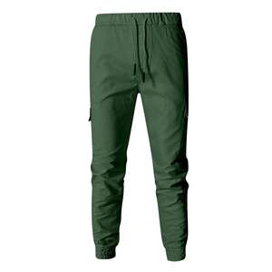 Pantalones Cargo personalizados de algodón con múltiples bolsillos para hombre, ropa informal estilo Oversize con múltiples bolsillos rectos para hombre, pantalones lavados - Product Image 5