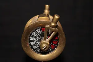 Portalápices Decorativo de Metal, Estilo Moderno, Diseño Náutico, Latón Marino, Hecho a Mano, Bañado en Oro, Redondo - Product Image 6