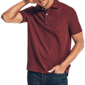 Polo classique en denim uni à manches courtes pour homme, vêtement de sport d'été à la mode, tennis de golf imprimé, t-shirt de polo pour le sport - Product Image 3
