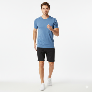 Camiseta Moderna de Cuello Redondo para Hombre, Tela de Algodón Suave, Informal de Verano, para Gimnasio, Fitness, Ropa Deportiva, Venta Caliente, Impresión Personalizada OEM - Product Image 2