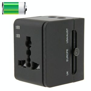 2.1A 2-USB <b>Universal</b> Travel <b>Adapter</b> EU AU UK US Compatible Black - Product Image 1