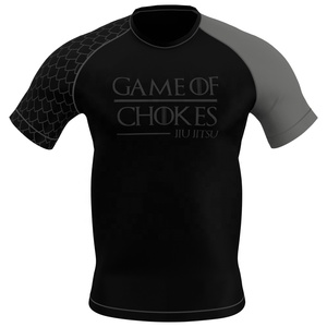 Maillot de compression pour homme avec logo personnalisé OEM, impression par sublimation intégrale, protection UV, manches longues, pour grappling, MMA et combat. - Product Image 2