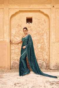 <b>Top</b> Notch Fashion Statement Ethnic Clothing Georgette Saree for Wedding Party Elegant From Indian Supplier - Product Image 3