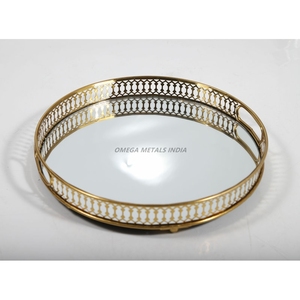 Ensemble de plateau de service rectangulaire bleu vif avec finition brillante et texture unique idéal pour présenter des collations et améliorer la décoration - Product Image 3