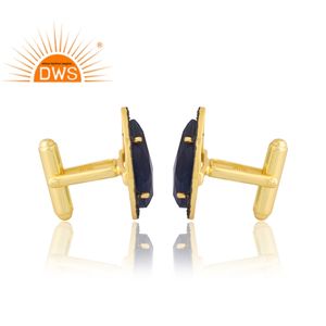 Gemelos de diseñador para hombre para mujer, regalo para ella, gemelos de diamante de zafiro Natural, joyería para mujer, regalo para ella - Product Image 3