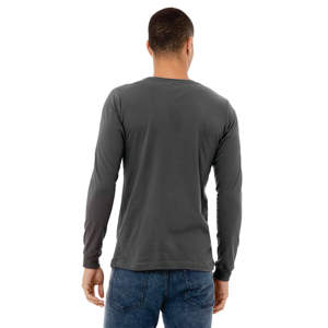 Camiseta de Jersey de manga larga unisex-Asfalto, 100% algodón Airlume, 4,2 oz - Product Image 3