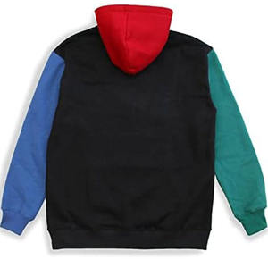 Mens Multicolor Hoodie <b>Color</b> Block Zipper-up Soft Casual Knitted 280g Lined Polyester/cotton Anti-shrink Winter Stylishstreet - Product Image 2