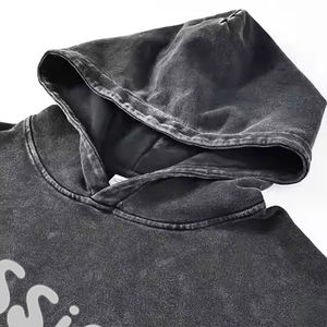OEM Service Acid Wash Hoodies <b>Screen</b> Printed Logo Fashionable Hoodies Stylish Acid Wash Oversize Hoodie For Winter - Product Image 3