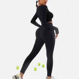 กางเกงเลคกิ้งสำหรับผู้หญิงกางเกงโยคะเอวสูงรัดรูปยกสะโพกความรู้สึกเปลือยของผู้หญิงกางเกงฟิตเนสวิ่งไม่น่าอาย - Product Image 3