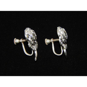 Orecchini a fiore in argento Sterling 925 Marcasite con motivi animali alla moda in oro per la festa di anniversario di fidanzamento di matrimonio - Product Image 1