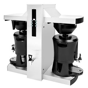 Machine à café professionnelle à double filtre - 2x 5,0 L - 9 kW - avec raccordement direct à l'eau et robinet d'eau chaude - incl. 2 Thermiques - Product Image 5
