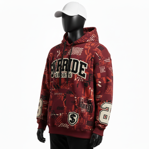 Sudadera con Capucha Personalizable de Invierno para Hombre, de Alta Calidad, con Estampado Digital, Fabricada con Tela de Felpa Ecológica, Venta al Por Mayor - Product Image 4