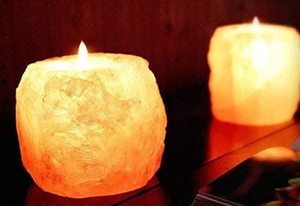 โคมไฟคริสตัลทำมือออกแบบลายดอกไม้เทียนเกลือหิมาลัยธรรมชาติงานฝีมือตามธรรมชาติ - Product Image 3