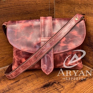 Wholesale OEM/ODM Stylish Women Full Grain Genuine Leather Handbag High Quality Cow Leather Luxury Designer Luxury Crossbody Bag - Product Image 1