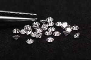 ได้รับการรับรองจาก Gia เพชรกลมขนาด3มม.-5มม. สีขาวธรรมชาติสำหรับการทำเครื่องประดับ - Product Image 2