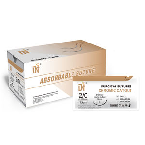 Suture absorbable en catgut chromique pour la chirurgie vétérinaire et des animaux de compagnie avec absorption uniforme - Product Image 1