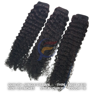 Extensions de cheveux indonésiennes de luxe, cheveux humains pour perruque, vente en gros, cheveux vierges Remy, cuticules alignées, double trame machine - Product Image 5